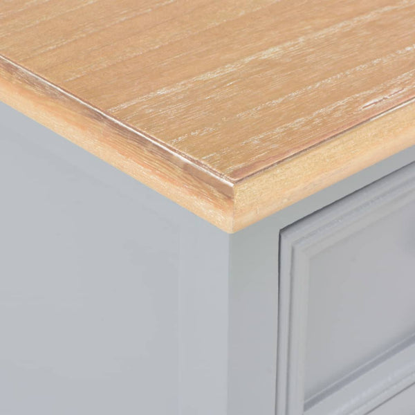 Nachttische 2 Stk. Grau 35x30x49 cm MDF