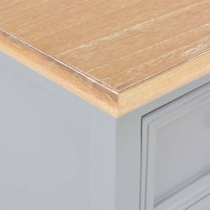 Nachttische 2 Stk. Grau 35x30x49 cm MDF