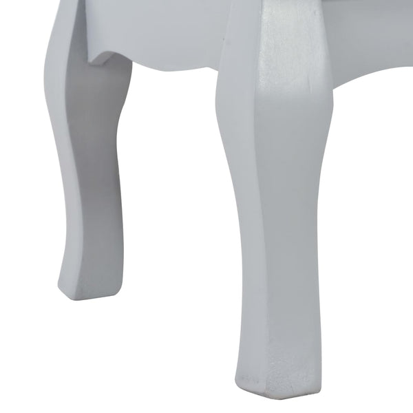 Nachttische 2 Stk. Grau 35x30x49 cm MDF