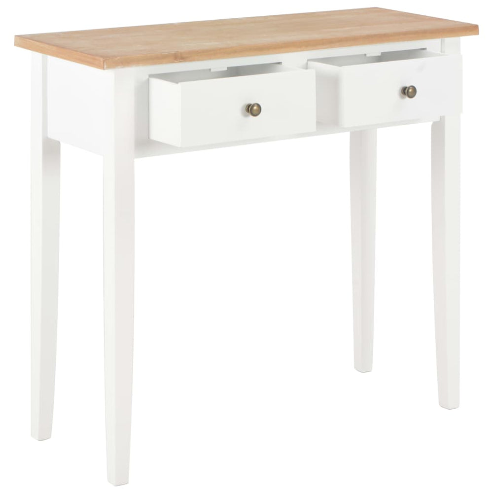 Frisiertisch Konsolentisch Weiß 79 x 30 x 74 cm Holz
