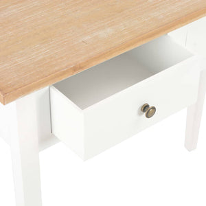 Frisiertisch Konsolentisch Weiß 79 x 30 x 74 cm Holz