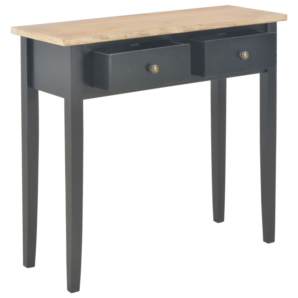 Frisiertisch Konsolentisch Schwarz 79x30x74 cm Holz