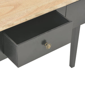 Frisiertisch Konsolentisch Schwarz 79x30x74 cm Holz