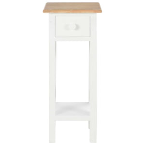 Beistelltisch Weiß 27 x 27 x 65,5 cm Holz