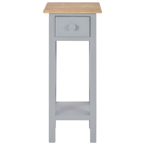Beistelltisch Grau 27 x 27 x 65,5 cm Holz