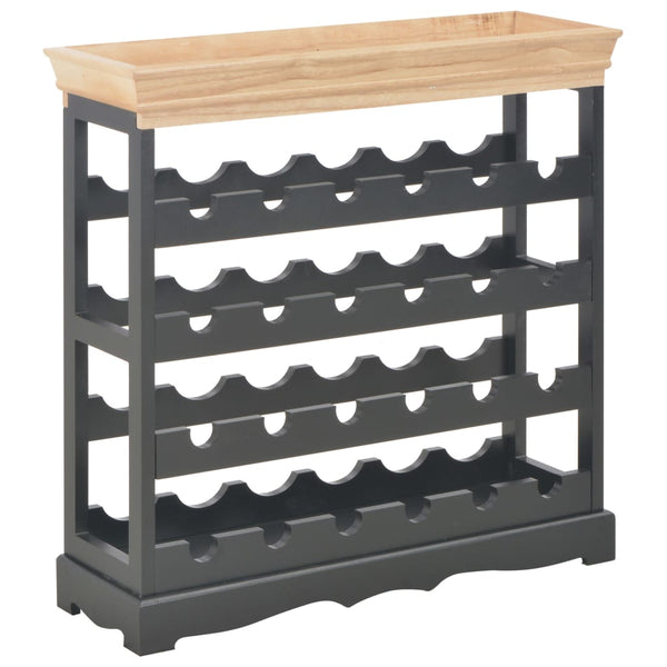 Weinschrank Schwarz 70 x 22,5 x 70,5 cm MDF