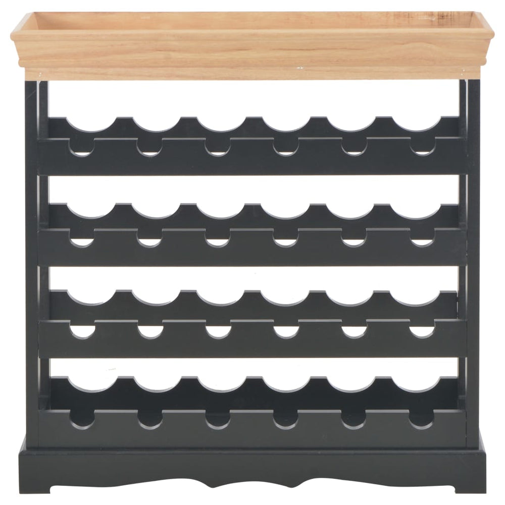 Weinschrank Schwarz 70 x 22,5 x 70,5 cm MDF