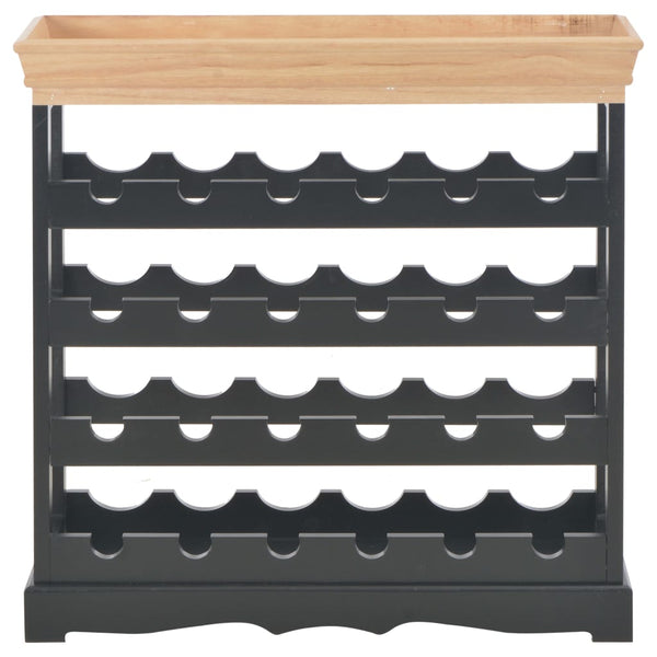 Weinschrank Schwarz 70 x 22,5 x 70,5 cm MDF