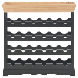 Weinschrank Schwarz 70 x 22,5 x 70,5 cm MDF