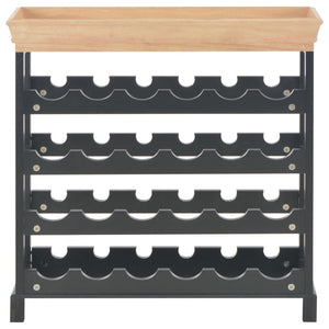 Weinschrank Schwarz 70 x 22,5 x 70,5 cm MDF