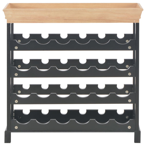 Weinschrank Schwarz 70 x 22,5 x 70,5 cm MDF