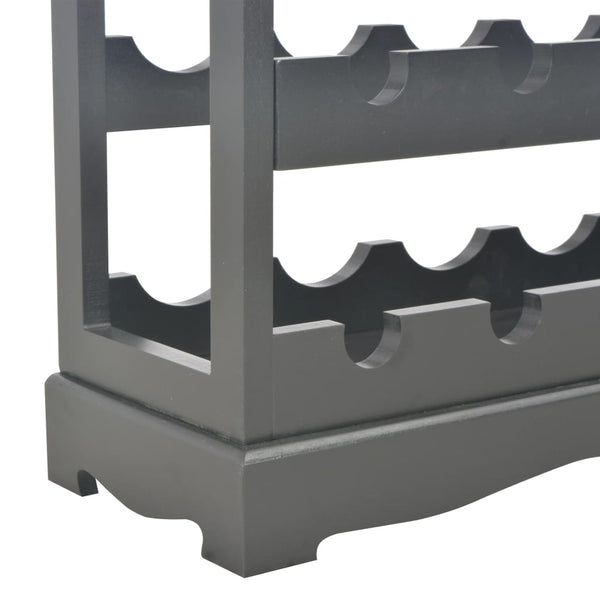 Weinschrank Schwarz 70 x 22,5 x 70,5 cm MDF