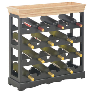 Weinschrank Schwarz 70 x 22,5 x 70,5 cm MDF