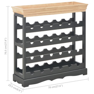Weinschrank Schwarz 70 x 22,5 x 70,5 cm MDF