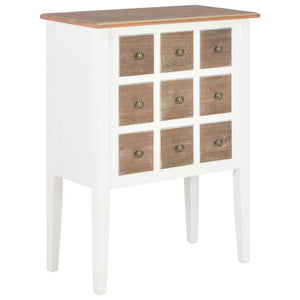 Sideboard Weiß 54x30x80 cm Massivholz