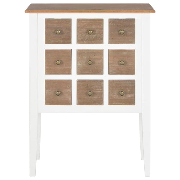 Sideboard Weiß 54x30x80 cm Massivholz