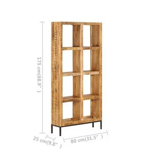 Bücherregal 80x25x175 cm Massivholz Mango