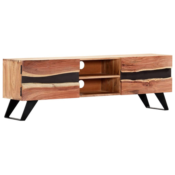 TV-Schrank 140x30x45 cm Massivholz Akazie