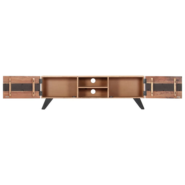 TV-Schrank 140x30x45 cm Massivholz Akazie
