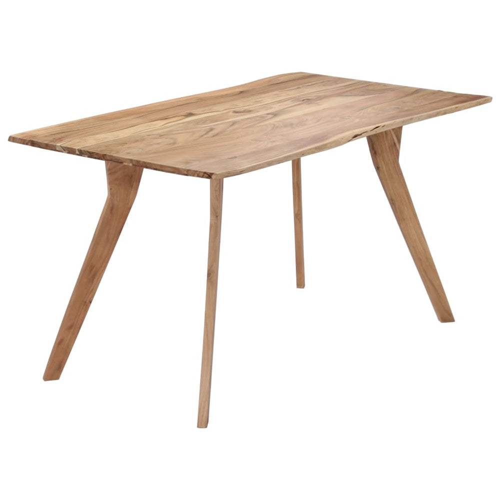 vidaXL Table de salle à manger 140 x 80 x 76 cm Bois d'acacia massif