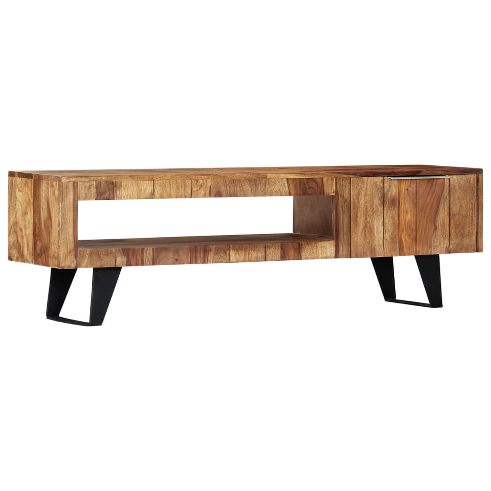 Meuble TV vidaXL 140x30x40 cm en bois d'acacia massif