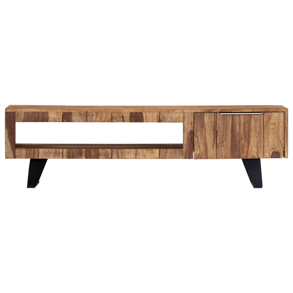 Meuble TV vidaXL 140x30x40 cm en bois d'acacia massif