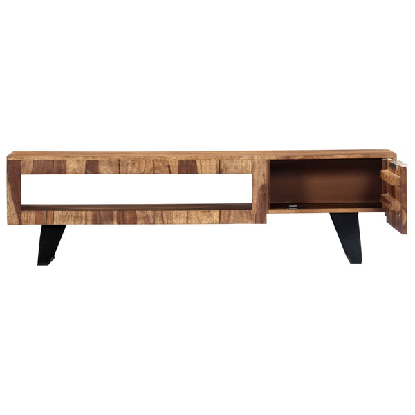TV-Schrank 140×30×40 cm Massivholz Akazie