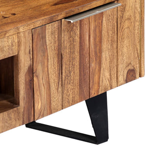 TV-Schrank 140×30×40 cm Massivholz Akazie