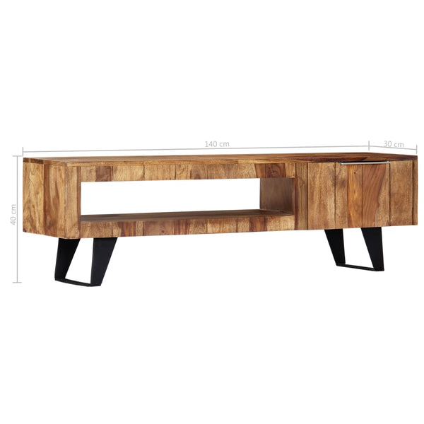 TV-Schrank 140×30×40 cm Massivholz Akazie