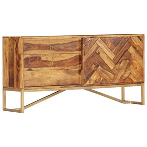 Sideboard 118x30x60 cm Massivholz Akazie