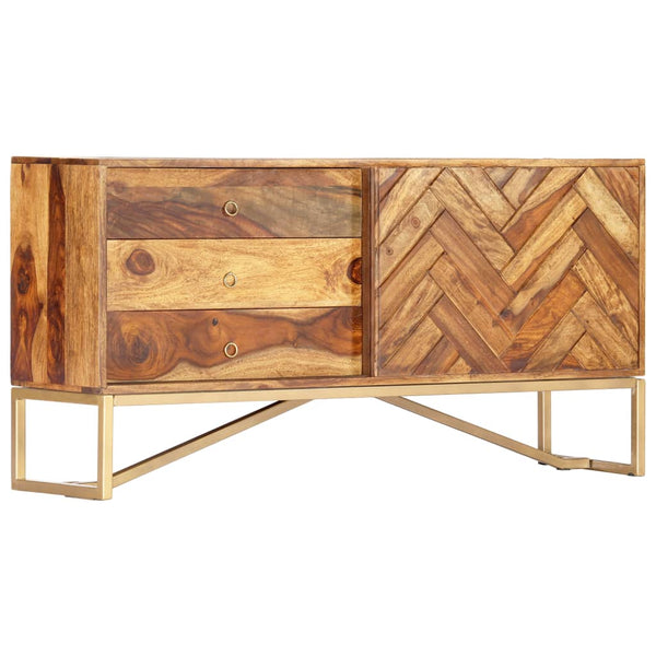 Sideboard 118x30x60 cm Massivholz Akazie