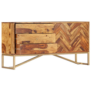 Sideboard 118x30x60 cm Massivholz Akazie