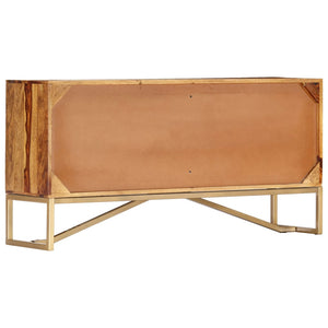 Sideboard 118x30x60 cm Massivholz Akazie