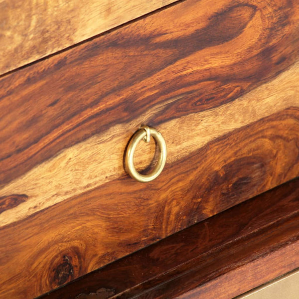 Sideboard 118x30x60 cm Massivholz Akazie