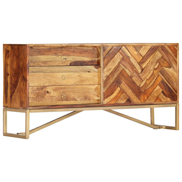 Sideboard 118x30x60 cm Massivholz Akazie