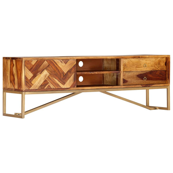 TV-Schrank 140x30x45 cm Massivholz Akazie