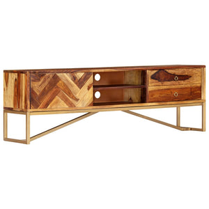 TV-Schrank 140x30x45 cm Massivholz Akazie