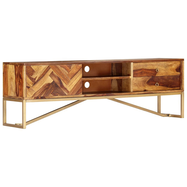 TV-Schrank 140x30x45 cm Massivholz Akazie