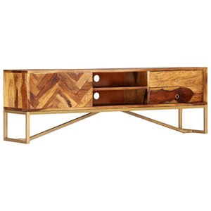 TV-Schrank 140x30x45 cm Massivholz Akazie