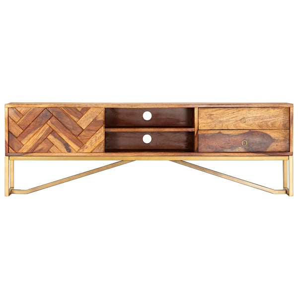 TV-Schrank 140x30x45 cm Massivholz Akazie