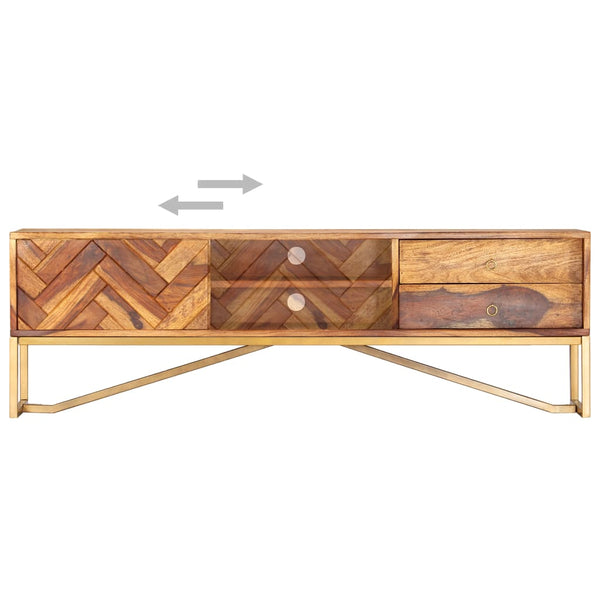 TV-Schrank 140x30x45 cm Massivholz Akazie