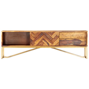 TV-Schrank 140x30x45 cm Massivholz Akazie