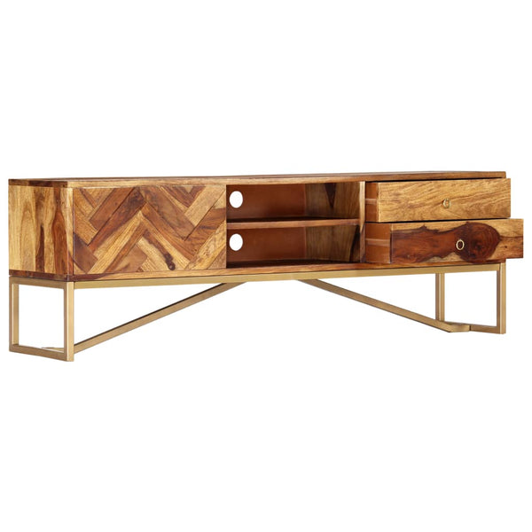 TV-Schrank 140x30x45 cm Massivholz Akazie