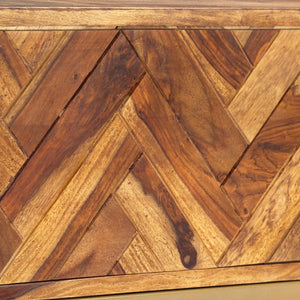 TV-Schrank 140x30x45 cm Massivholz Akazie
