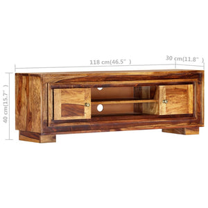 TV-Schrank 118x30x40 cm Massivholz Akazie