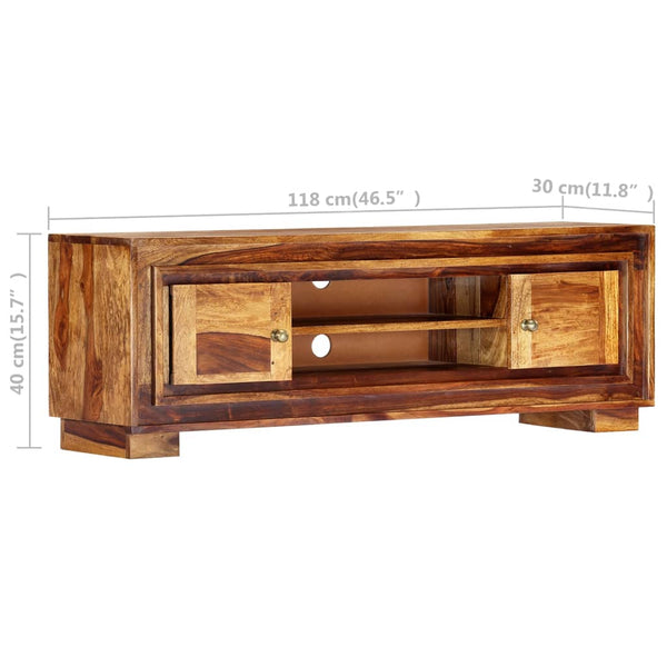 TV-Schrank 118x30x40 cm Massivholz Akazie