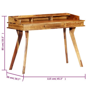 Schreibtisch 115 x 50 x 85 cm Massivholz Akazie