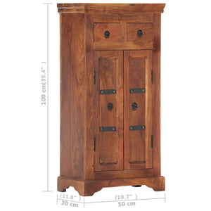Sideboard 50×30×100 cm Massivholz Akazie
