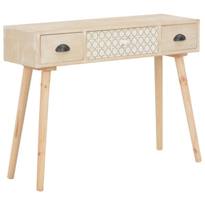 vidaXL Console 3 tiroirs 100x30x73 cm en pin massif