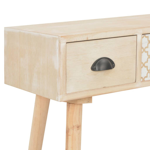 vidaXL Console 3 tiroirs 100x30x73 cm en pin massif